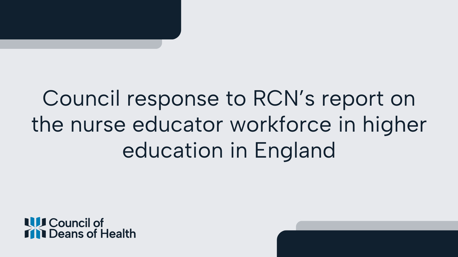 Council response to RCN’s report on the nurse educator workforce in higher education in England