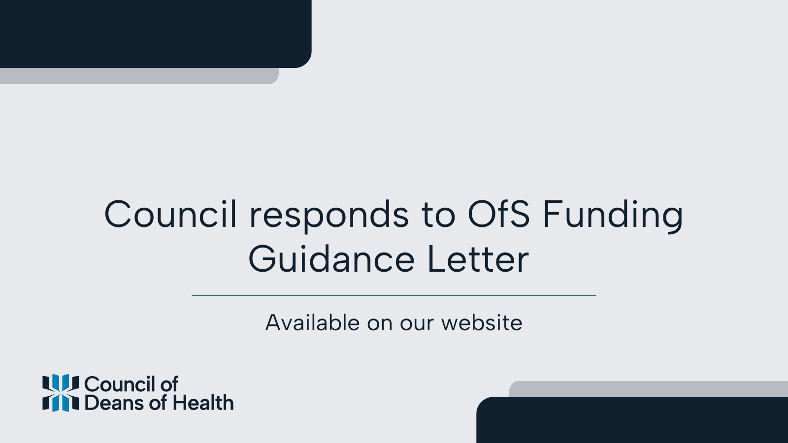 The Council responds to OfS Funding Guidance Letter 