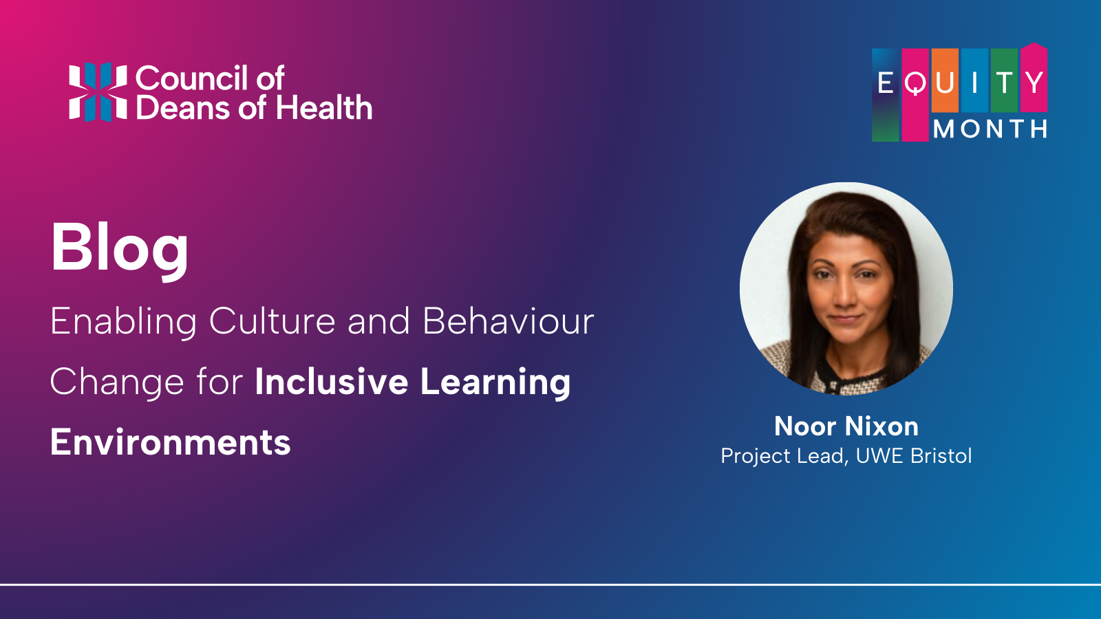 Enabling Culture and Behaviour Change for Inclusive Learning Environments